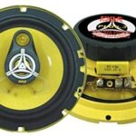 Car Three Way Speaker System - Pro 6.5 Inch 280 Watt 4 Ohm Mid Tweeter Component Audio Sound Speakers For Car Stereo w/ 40 Oz Magnet, 2.25” Mount Depth Fits Standard OEM - Pyle PLG6.3 (Pair)