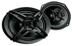 Sony XSR6946 6x9 4-Way Car Audio Speakers, Black