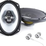 Kenwood KFC-6966S 800W Max 6" x 9" 3-Way 4 ohms impedance Car Stereo Coaxial Speakers Pair