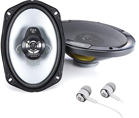 Kenwood KFC-6966S 800W Max 6" x 9" 3-Way 4 ohms impedance Car Stereo Coaxial Speakers Pair