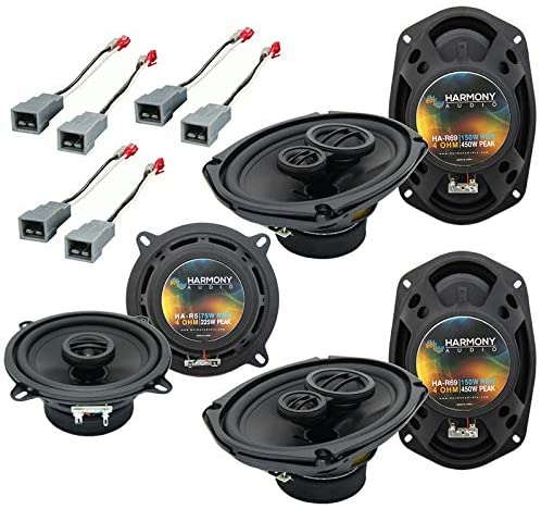 (2) Harmony Audio HA-R69 Speakers Bundle with Harmony Audio HA-R5 Compatible with Plymouth Voyager 1996-2000 OEM Speaker Upgrade