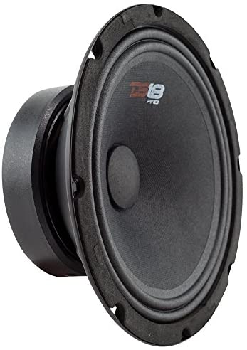 DS18 PRO-GM8SE Loudspeaker - 8", Midrange, Sealed Back, 480W Max, 140W RMS, 8 Ohms - Premium Quality Audio Door Speakers for Car or Truck Stereo Sound System (1 Speaker)