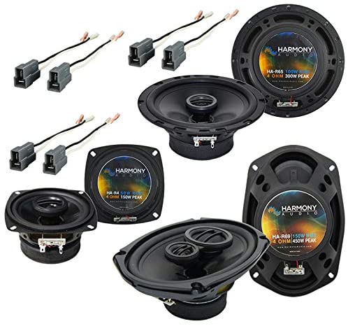 Harmony Audio HA-R5 Speakers Bundle with Harmony Audio HA-R4, Harmony Audio HA-R69 Compatible with Dodge Colt Vista 1992-1994 Factory Speaker Upgrade