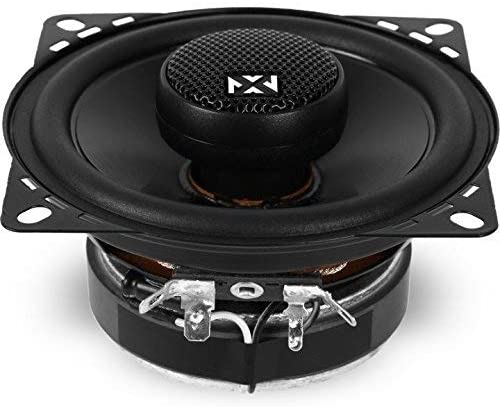 NVX NSP4 N-Series 4-inch True 60 watt RMS 2-Way Coaxial Car Speakers with Silk Dome Tweeters, Set of 2