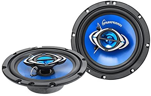 SPEAKFRIENDS Coaxial Car Speakers 6.5 - Full Range 6.5 inch Replacement Speaker for Car Front Door- RMS 60 Watts - Loud and Clear [1 Pair]