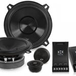 NVX 5 1/4 inch Professional Grade True 130 watt RMS 2-Way Component Car Speaker System [V-Series] with Silk Dome Tweeters [VSP525KIT]
