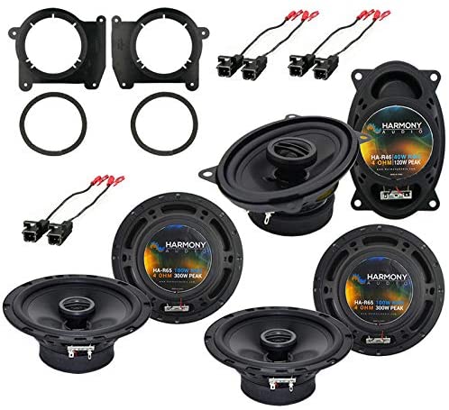 Harmony Audio R65 R46 OEM Factory Speaker Replacement Upgrade Package Compatible with GMC Envoy 1998 2001