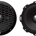 Rockford Fosgate PPS4-6 6.5" 400W 4-Ohm Midrange Car Audio Speaker Pair with Fiber Reinforced Paper Cone and Stamp Cast Aluminum Frame