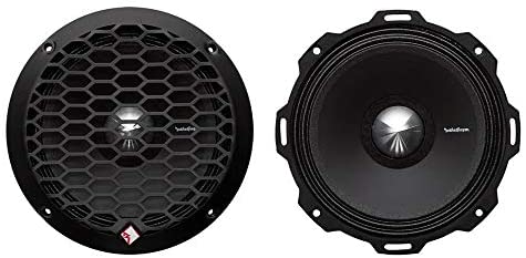 Rockford Fosgate PPS4-6 6.5" 400W 4-Ohm Midrange Car Audio Speaker Pair with Fiber Reinforced Paper Cone and Stamp Cast Aluminum Frame