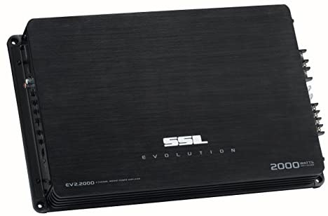 Sound Storm EV2.2000 Evolution 2000 Watt, 2 Channel, 2 to 8 Ohm Stable Class A/B, Full Range, Bridgeable, MOSFET Car Amplifier with Remote Subwoofer Control