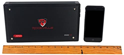 Rockville RXD-T2 Micro Car Audio Class D Amplifier 2400w 2 Chan 2x600W CEA Rated