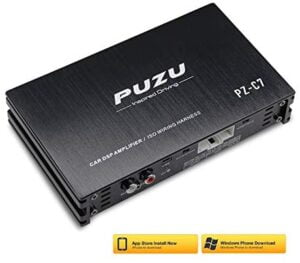 Huanxin Car DSP Amplifier, 150W Car Amplifier 4 Ohm with Android Software App Car Radio Sound Upgrade Digital Audio Signal Processor