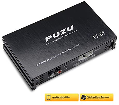 Huanxin Car DSP Amplifier, 150W Car Amplifier 4 Ohm with Android Software App Car Radio Sound Upgrade Digital Audio Signal Processor