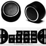 Replacement GM 22912547 Rear Radio Volume Control Knob Button,Gift AC Dash Button Repair Kit for Select GM Vehicles for 07-14 Chevrolet Chevy GMC Buick Cadillac(Pack of 2)