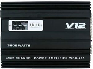 4 Channel High Power Amplifier - Slim Stereo 4 Channel Car Audio Stereo Amplifier Amp 4Ohm