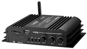 Nobsound Lepy Hi-Fi Stereo Multimedia 4-Channel 180w (45W x 4) Bluetooth Power Amplifier Audio Amp Booster USB SD DVD CD FM MP3 for Car Vehicle Home Booster Remote Control & LED Display Screen