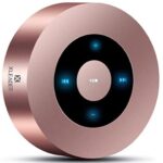 XLeader SoundAngel A8 (3rd Gen) 5W Touch Bluetooth Speaker with Waterproof Case, 15h Music, Louder Crystal HD Sound, Premium Mini Portable Bluetooth Speaker for iPhone iPad Tablet Shower, Rose Gold
