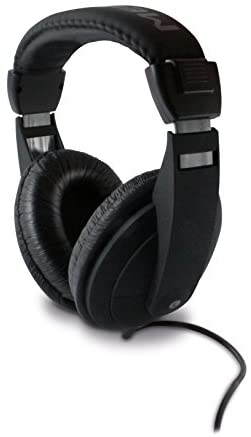 Metronic 480143 - Auricular TV/HiFi con cable 6mts, adaptador jack 3,5mm + 6,35mm negro