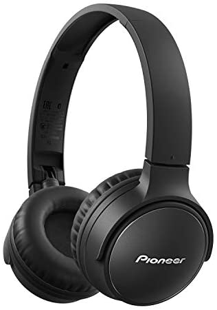 Pioneer S3wireless SE-S3BT audífonos Bluetooth 5.0, Tipo Sellado hasta 25 Horas de Uso [Importado de Japón] Negro