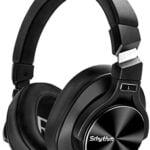 Auriculares Inalámbricos con Cancelación Activa de Ruido Bluetooth 5.0 - Srhythm NC75 Pro con Micrófono CVC8.0, Carga Rápida, Hi-Fi, 40+ Horas de Reproducción - Baja Latencia (Negro)