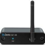 BluDento aptX HD, Bluetooth 5.0 Music Receiver True HiFi Long Range BLT-HD, BUILT-IN Burr Brown DAC, for Streaming Audio to Any A/V Receiver, Powered Speaker, Amplifier