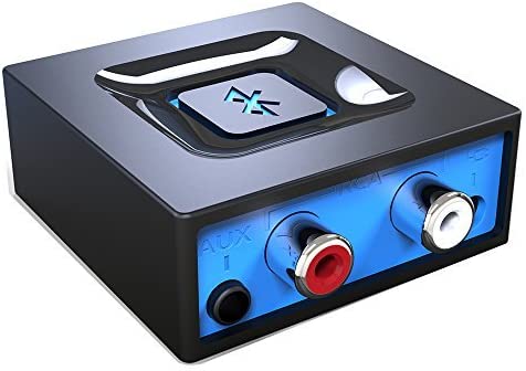 Esinkin Receptor de Audio Inalámbrico, Adaptador Bluetooth para PC/Mac/Smartphone/Tablet/Receptores AV/Coche, Salidas 3.5 mm y RCA para Altavoces