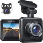 APEMAN Dual Dash Cam Front and Rear, 1080P Full HD Dash Camera for Cars, Waterproof Backup Camera, 170° Wide Angle Driving Recorder with G-Sensor, Parking Monitor, Loop Recording, WDR, Night Vision