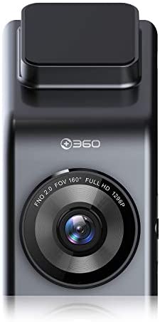 360 G300H Premium Dash Cam, 1296P, 160° Wide Angle, Color Night Vision, Built in WiFi GPS, Support Google Map, 24hr Motion Detection Parking Mode, Loop Recording, G-Sensor, with 32G SD Card