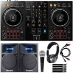 Pioneer DDJ-400 Rekordbox DJ Controller+Monitors + Headphones DJ Starter Package