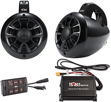 NOAM NUTV4 - Marine Bluetooth ATV/Golf Cart/UTV Speakers Stereo System