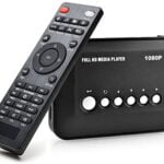 AGPTEK 1080P Full HD TV Digital Multi Media Player Media Player Reproductor Multimedia con Control Remoto para 1080P HD USB SD MMC MP3 RMVB AVI, MPEG, DivX MKV