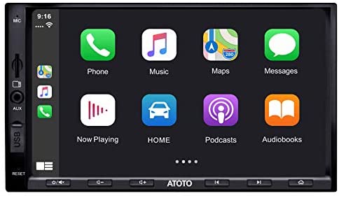 ATOTO in-Dash 2 Din Digital Media Car Stereo - SA102 YS102SL CarPlay & Android Auto Receiver, Phone Mirroring AM/FM Radio Tuner, USB Video & Audio