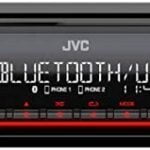 JVC KD-X270BT Digital Media Receiver Featuring Bluetooth, Front USB, JVC Remote App Compatibility