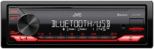 JVC KD-X270BT Digital Media Receiver Featuring Bluetooth, Front USB, JVC Remote App Compatibility