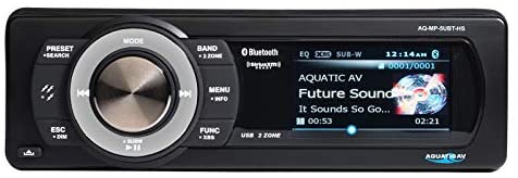 Aquatic AV AQ-MP-5UBT-HS Factory Harley Davidson Replacement AM/FM Radio Satellite Radio Ready