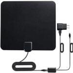 TV Antenna with Indoor View Channels Features,Intelligent HD Digital Reception,Amplifier Signal Booster Range,Portable Slim Home Decor