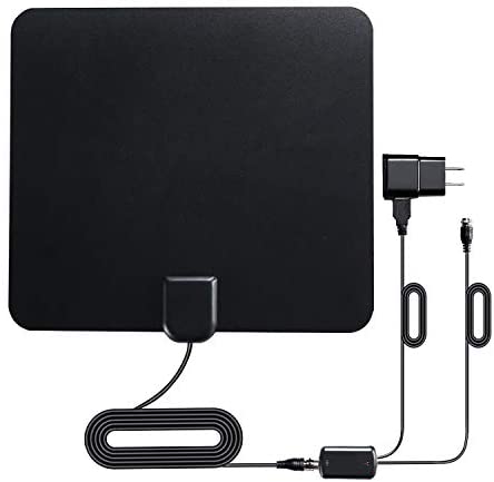 TV Antenna with Indoor View Channels Features,Intelligent HD Digital Reception,Amplifier Signal Booster Range,Portable Slim Home Decor