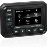 BOSS Audio Systems MGV550B Marine Gauge Receiver - Weatherproof, 5 Inch Touchscreen, Built-in Amplifier, Bluetooth, Digital Media MP3 Player, No CD Player, USB Port, AM/FM Radio