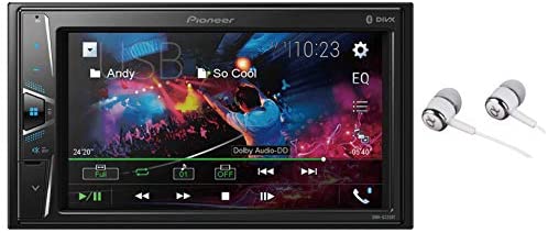 Pioneer 6.2" VGA Touchscreen WebLink Double DIN, Bluetooth USB MP3 Aux Input, in-Dash Siri Eyes Free & Google VR, Multi-Color Illumination Digital Media Receiver/Free Alphasonik Earbuds