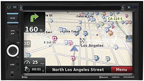 BOSS Audio Systems BV9382NV Double Din, Touchscreen, Bluetooth, Navigation GPS, DVD CD MP3 USB SD AM FM Car Stereo, 6.2 Inch Digital LCD Monitor, Wireless Remote