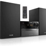 PHILIPS Bluetooth Stereo System for Home with CD Player, Wireless Streaming, MP3, USB, Audio in, FM Radio, 15W, Micro Music Sound System