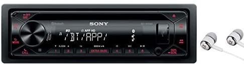 Sony MEX-N4300BT Built-in Dual Bluetooth Voice Command CD/MP3 AM/FM Radio Front USB AUX Pandora Spotify iHeartRadio iPod / iPhone Siri and Android Controls Car Stereo Receiver with ALPHASONIK EARBUDS