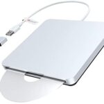 External CD DVD Drive, VersionTECH. USB C Type-c Ultra Slim Portable CD DVD RW DVD CD ROM Burner Writer Superdrive with High Speed Data Transfer Compatible with Mac MacBook Pro Air iMac Laptop