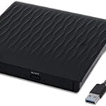 External CD/DVD Drive, USB 3.0/2.0 Portable High Speed Data Transfer CD/DVD-RW Drive/Writer/Burner/Rewriter/Player for MacBook Pro Laptop/Desktops Win 7/8.1/10 and Linux OS (Black)