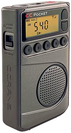C. Crane CC Pocket AM FM and NOAA Weather Radio with Clock and Sleep Timer