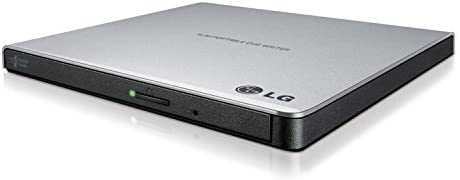 LG Electronics 8X USB 2.0 Super Multi Ultra Slim Portable DVD+/-RW External Drive with M-DISC Support, Retail (Silver) GP65NS60