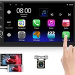 7'' Android Double Din Car Stereo with Bluetooth Touch Screen Car Radio MP5 Player WiFi GPS FM Radio Receiver Android/iOS Mirror Link + Backup Camera