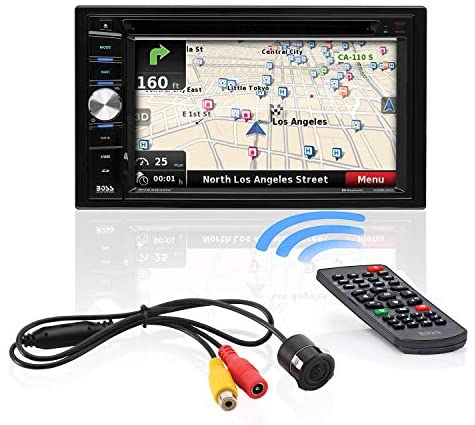 BOSS Audio Systems BVNV9384RC Car GPS Navigation and DVD Player - Double Din, Bluetooth Audio and Calling, 6.2 Inch LCD Touchscreen Monitor, MP3 CD DVD USB SD, Aux-in, AM FM Radio Receiver