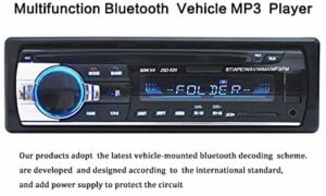 UPSZTEC Digital Bluetooth Car MP3 Player Radio Stereo Audio Music USB/SD with in Dash Slot AUX Input …