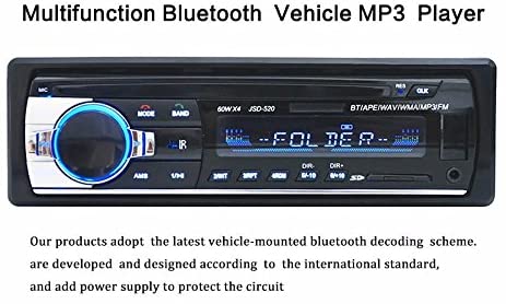 UPSZTEC Digital Bluetooth Car MP3 Player Radio Stereo Audio Music USB/SD with in Dash Slot AUX Input …